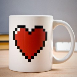 Mug Cuore 8-bit Termosensibile